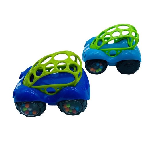 Oball Rattle & Roll Sports Race Cars (Lot of 2) Toddler Preschool Easy Grasp - Picture 3 of 7